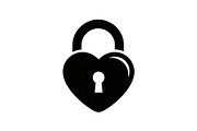Heart Lock and Key Silhouette Icons, an Illustration by Designer_Momina (Thumbnail 30 of 51)
