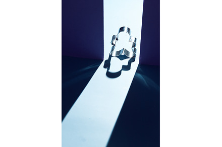Cookie cutters with shadow lighting