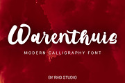Warenthuis - Brush Handwritten Font, a Font by RHD Creative Studio (Thumbnail 1 of 10)