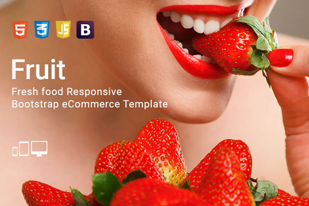 Fruit - Bootstrap eCommerce Template, a Bootstrap Template by ThemeTidy Shopify Agency (Photo 1 of 2)