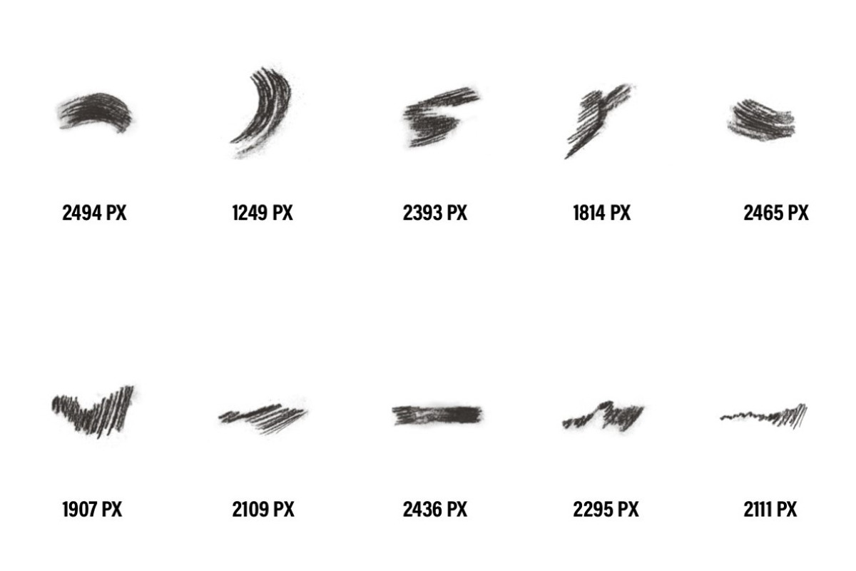 40 Charcoal Photoshop Brushes, a Brush Add-On by DuoFankaar (Photo 14 of 14)