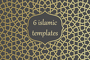 Islamic Arabic Gold pattern template, a Pattern Graphic by Yapanda (Thumbnail 1 of 2)