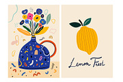 Fresh seamless patterns + posters, a Decorative Illustration by MoleskoStudio (Thumbnail 7 of 21)