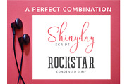 Shinyday & ROCKSTAR font duo, a Script Font by great19 (Thumbnail 3 of 11)