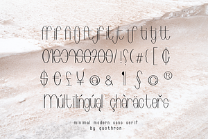 Primitivly Minimal Modern Sans Serif