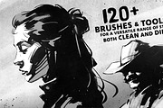 Lane's Dirty Ink Brush Pack, a Brush Add-On by Lane Draws (Thumbnail 2 of 8)