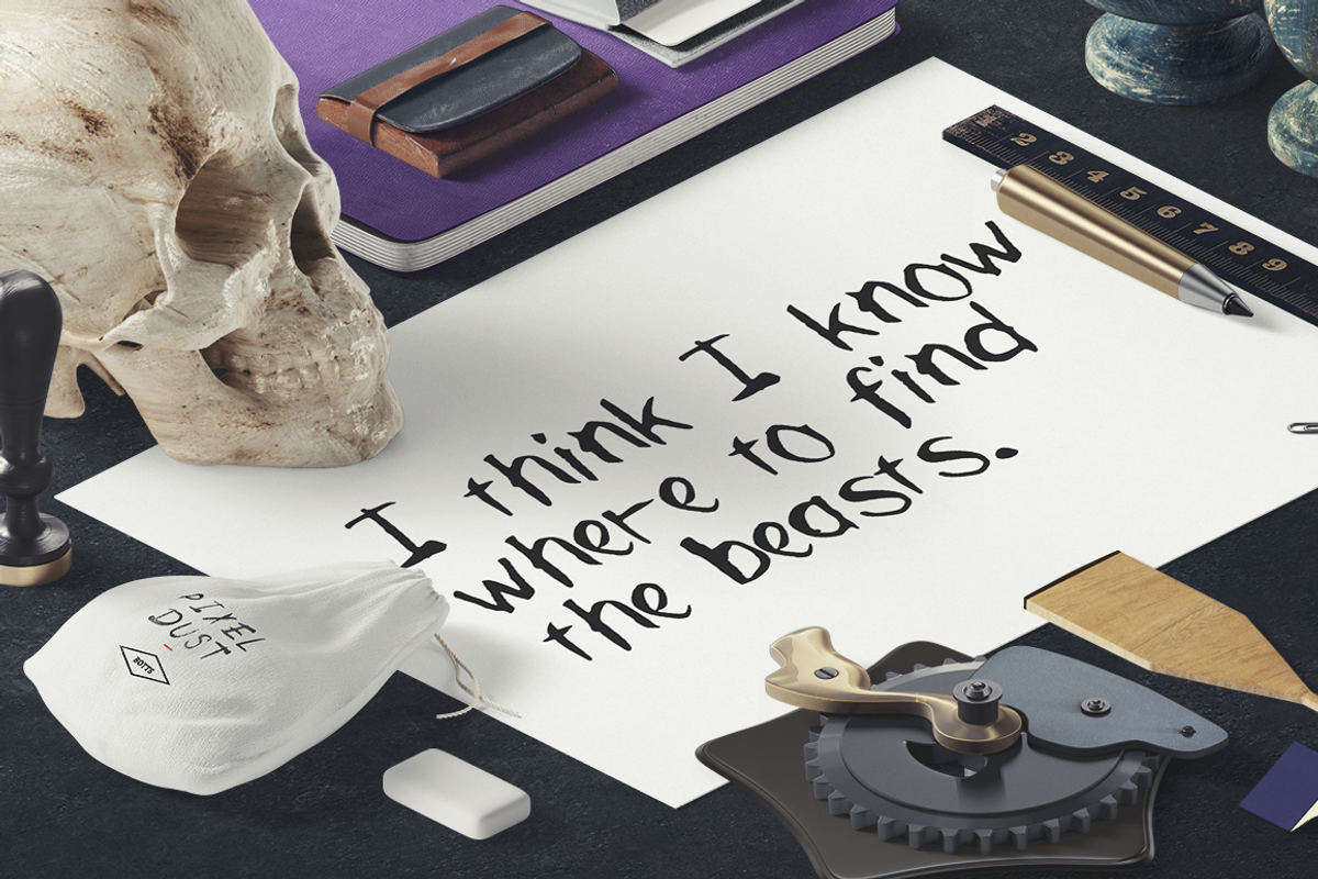 Mugglebrush hand-brushed font preview 3