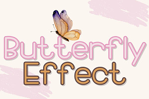 Butterfly Effect - Handwritten, a Handwritten Font by Charmingbear59.design
