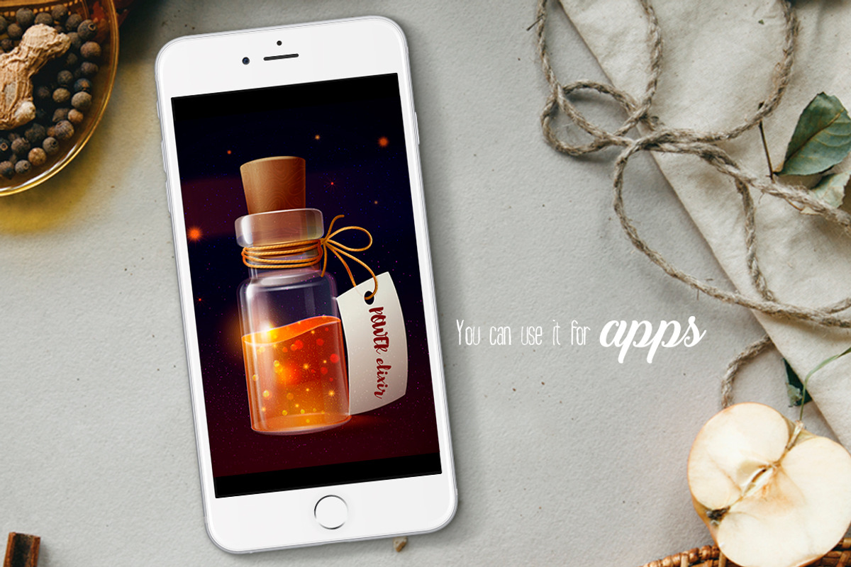 Elixir vector illustrations, a Food Illustration by Indie Khisa (Photo 7 of 8)