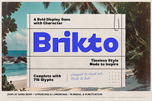 Brikto – Bold Display Sans Typeface