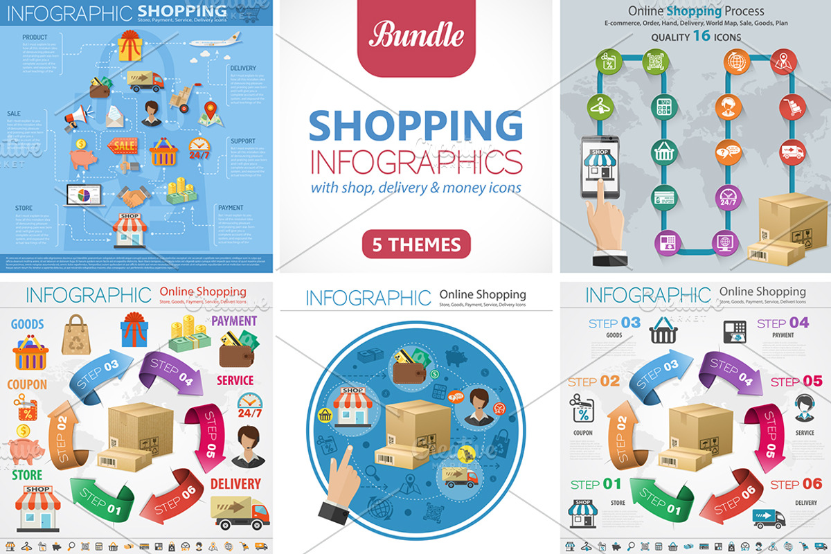 Shopping Infographics, a Finance Illustration by TAlex