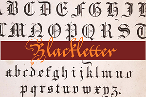 Blackletter Alphabets 30 Alphabets