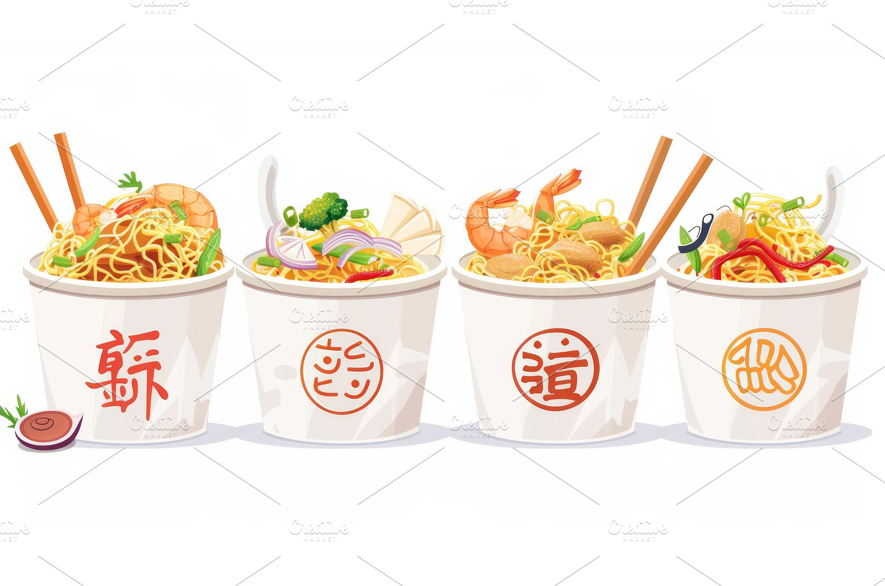 A modern cartoon illustration of a, a Food & Drink Photo by ZinetroN