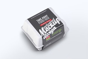 Take Away Food Box Mock-Up