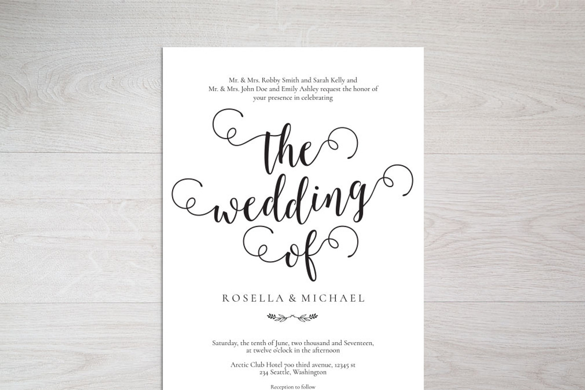 Wedding Invitation Template WPC440, an Invitation Template by Shafura_Wedding (Photo 3 of 5)