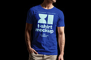 Men T-Shirt Mockup, a Shirt Mockup by sagesmask.com (Thumbnail 2 of 5)