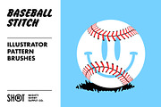 Baseball Stitch Pattern Brushes For, a Brush Add-On by MightySHORT (Thumbnail 1 of 3)