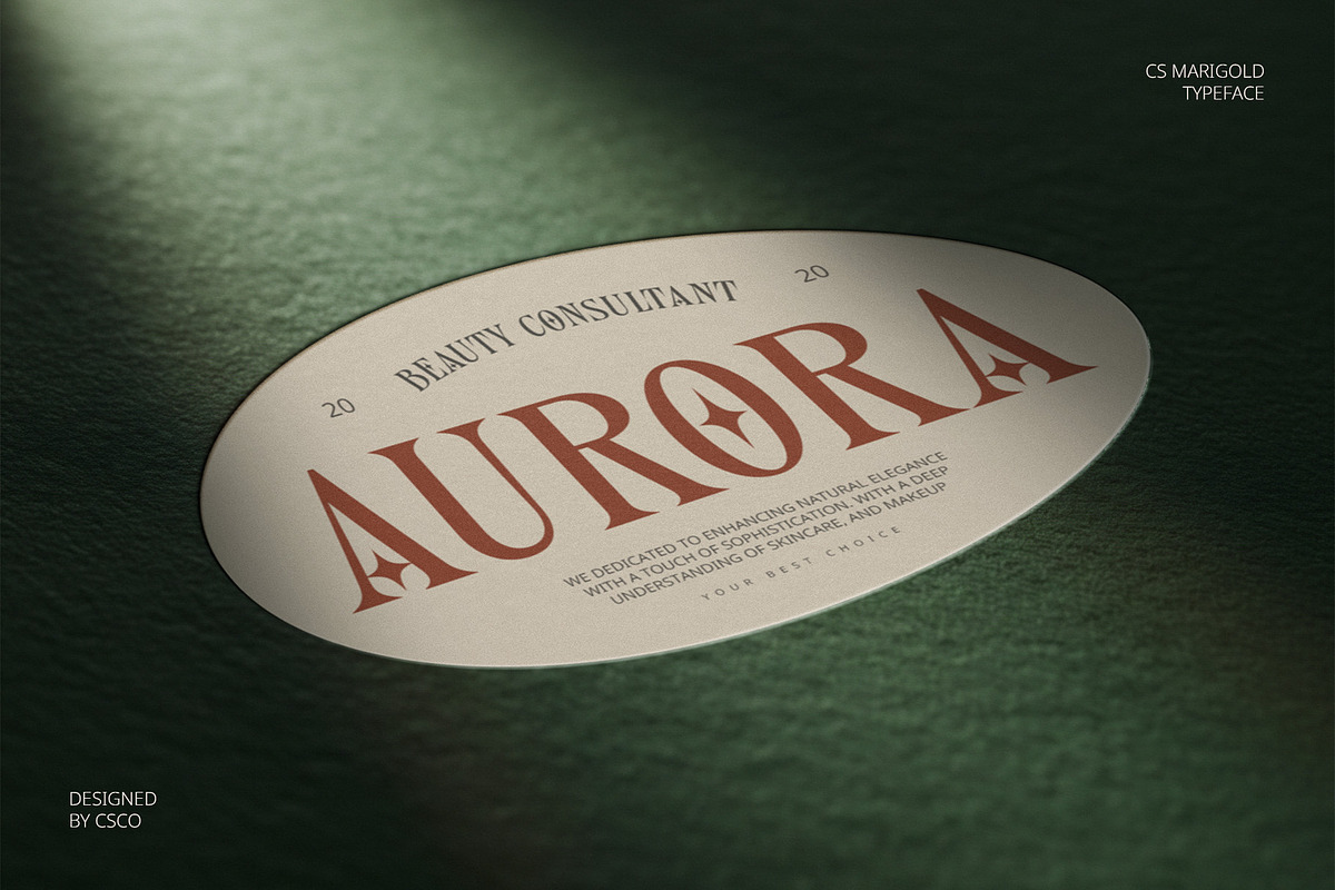 CS Marigold – Classic Font, a Serif Font by Craft Supply Co. (Photo 4 of 8)