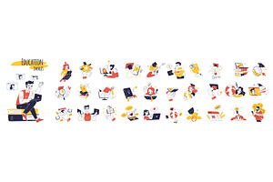 Online education people. Business, an Education Illustration by Stock-Smart-Start