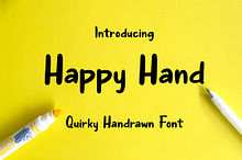 Happy Hand - Quirky Handdrawn Font