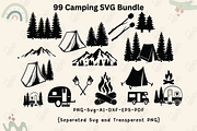 Camping logo SVG, Camping SVG Bundle, an Object Illustration by Cheerful World (Thumbnail 1 of 3)