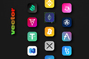Crypto Currency Logos, a Branding & Logo Template by karnofff (Thumbnail 2 of 6)