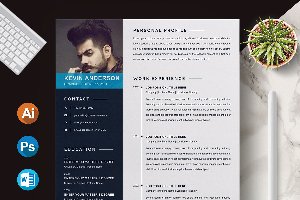 Resume Template, a Resume Template by X-Type (Photo 1 of 7)