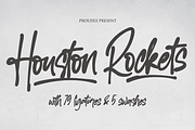 Houston Rockets - 79 Ligatures, a Handwritten Font by NJ Studio (Thumbnail 1 of 8)