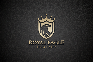 Royal Eagle Shield Crown Logo, a Branding & Logo Template by yopie