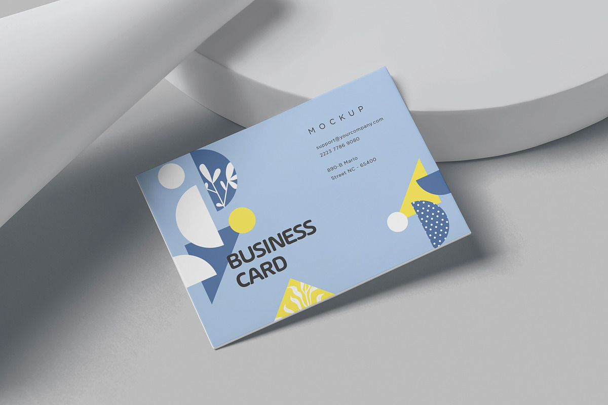 A8 Size Business Card Mockups, a Print Template by DesignNeutrons