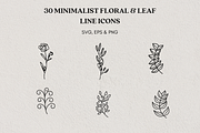 Minimalist Floral and Leaf Icon, an Object Illustration by Art Studio Design (Thumbnail 2 of 4)