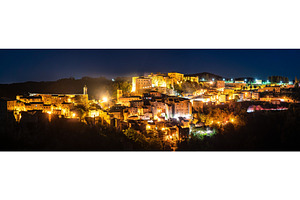 Sorano a town in the province of stock photo containing sorano and italy, an Architecture Photo by Leonid Andronov