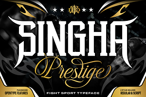 Singha Prestige, a Serif Font by Burntilldead