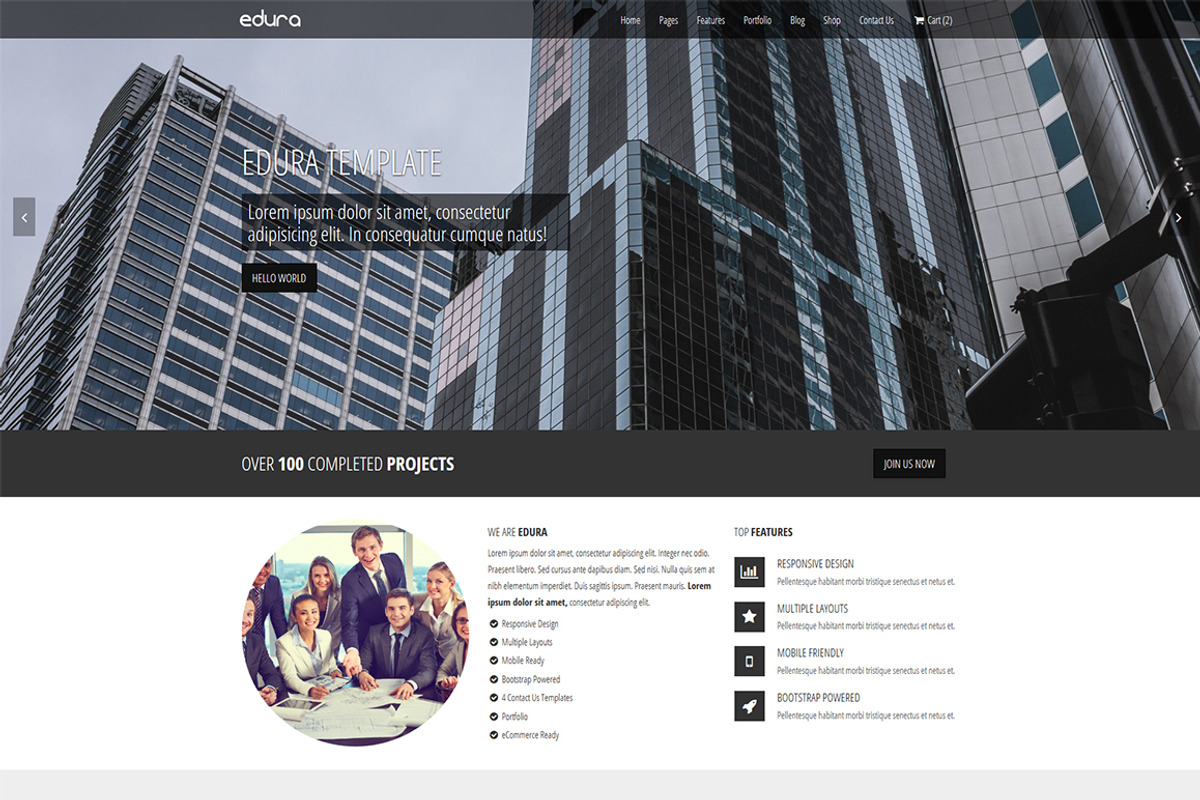 Edura Multipurpose Website Template, a Bootstrap Template by Codeniner