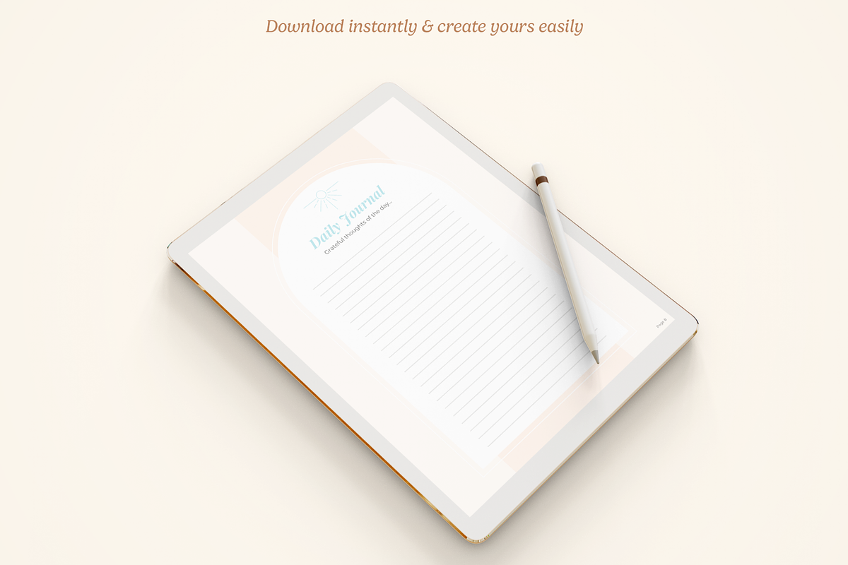 Gratitude Journal, a Stationery Template by Creatif Foundry (Photo 7 of 7)