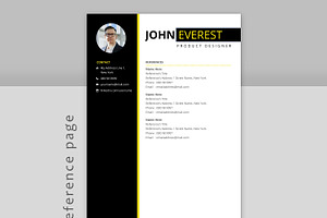 CV Resume Template Word For Job