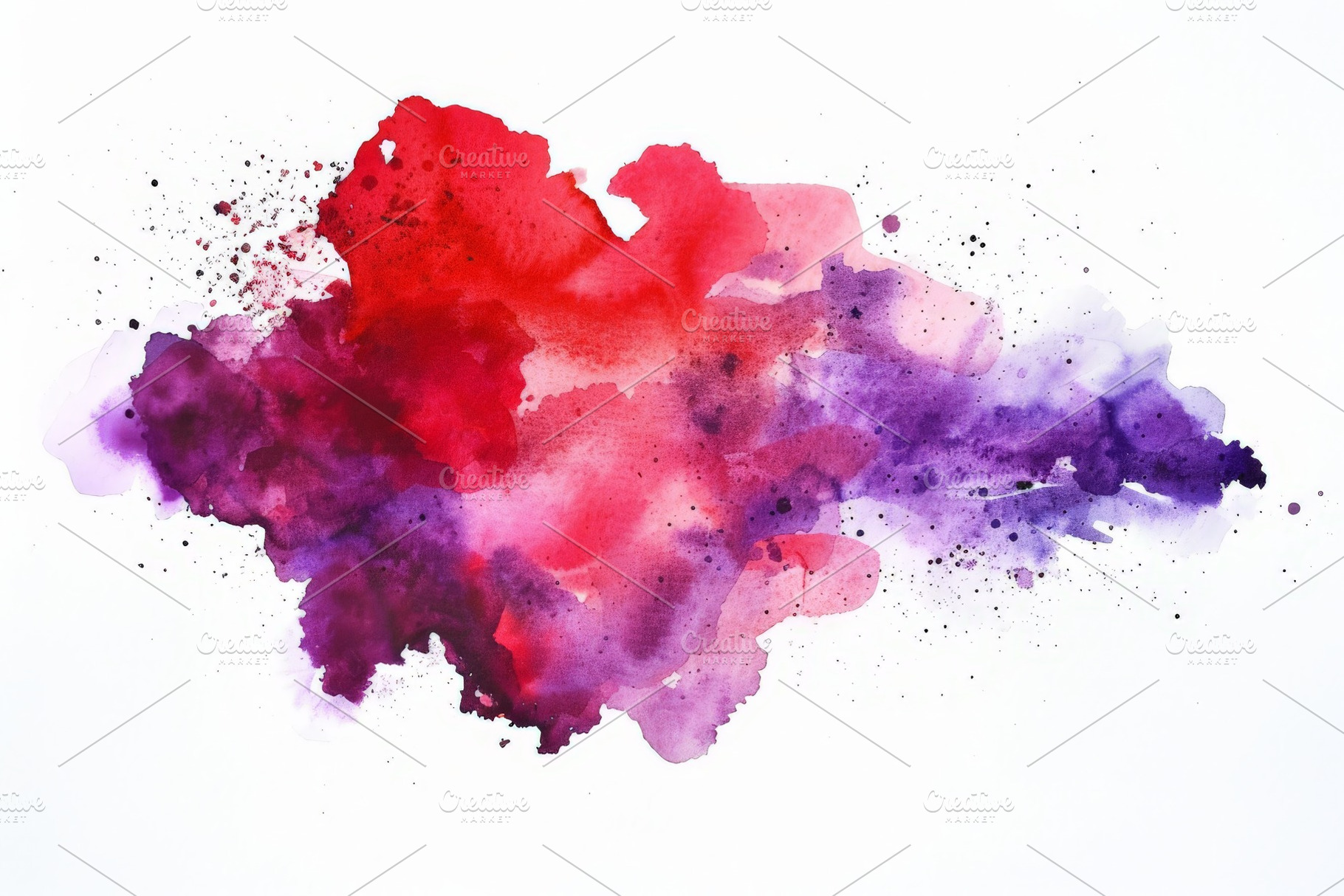 Red and pink watercolor ink splash,, a Background Photo by Pixeness