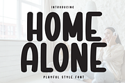 Home Alone | Script Font, a Script Font by Scratchones (Thumbnail 1 of 8)
