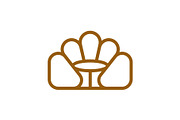 Restaurant Cafe Booths and Seat Logo, a Branding & Logo Template by Buqancreative (Thumbnail 2 of 5)