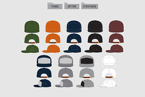 Hat Template - 7 Panel Hat