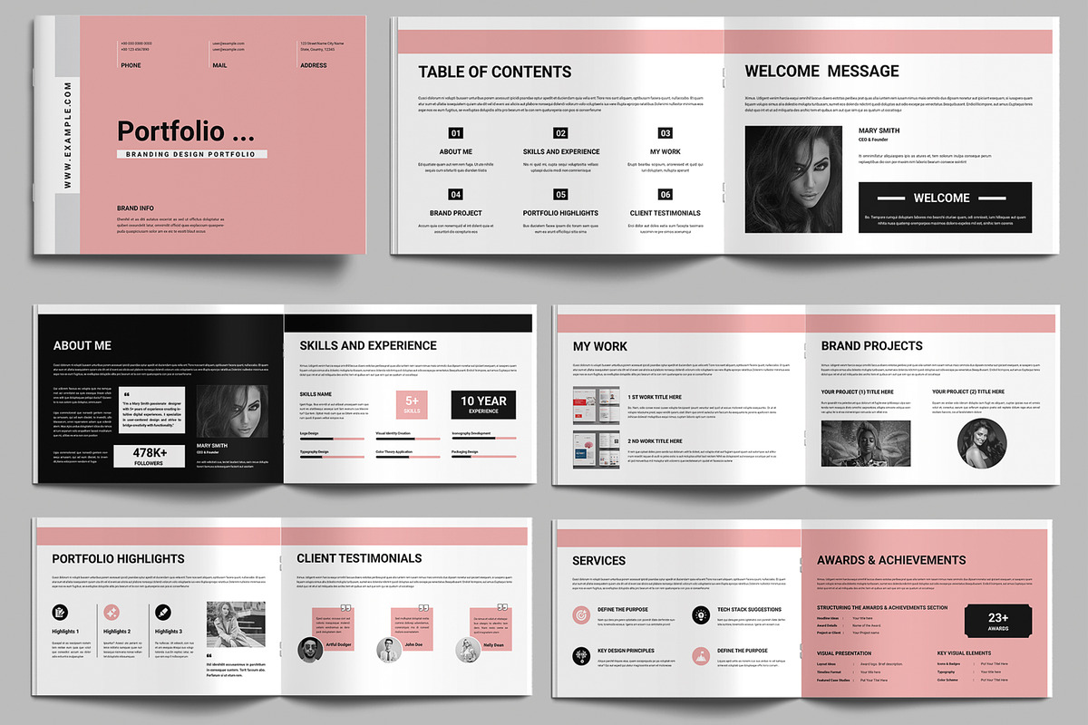 Landscape Portfolio Design Template, a Brochure Template by MightyDesign (Photo 1 of 8)