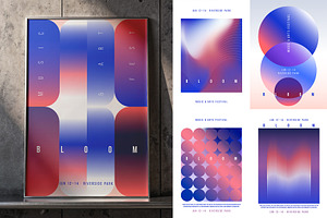 Gradient Wave Poster Templates, a Poster Template by Xenialien
