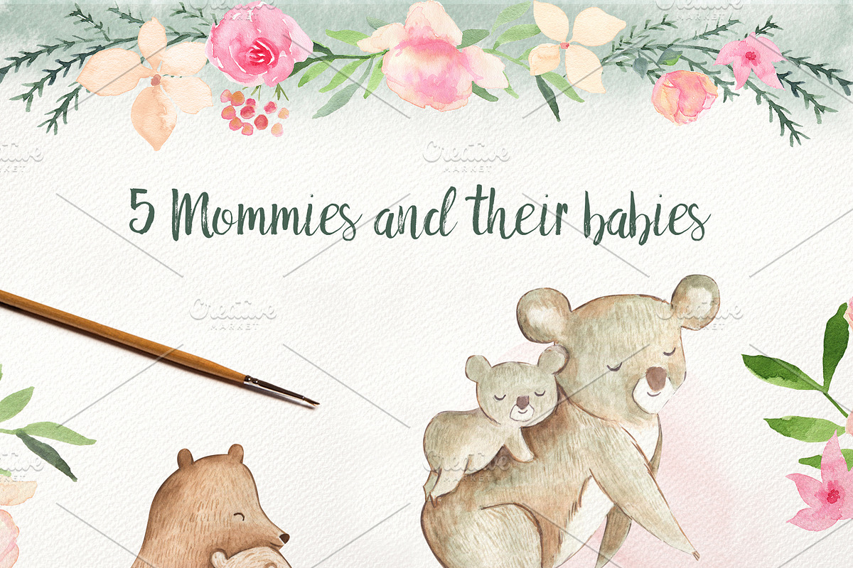 Mommy & Me, an Animal Illustration by Flora+Bear (Photo 2 of 7)