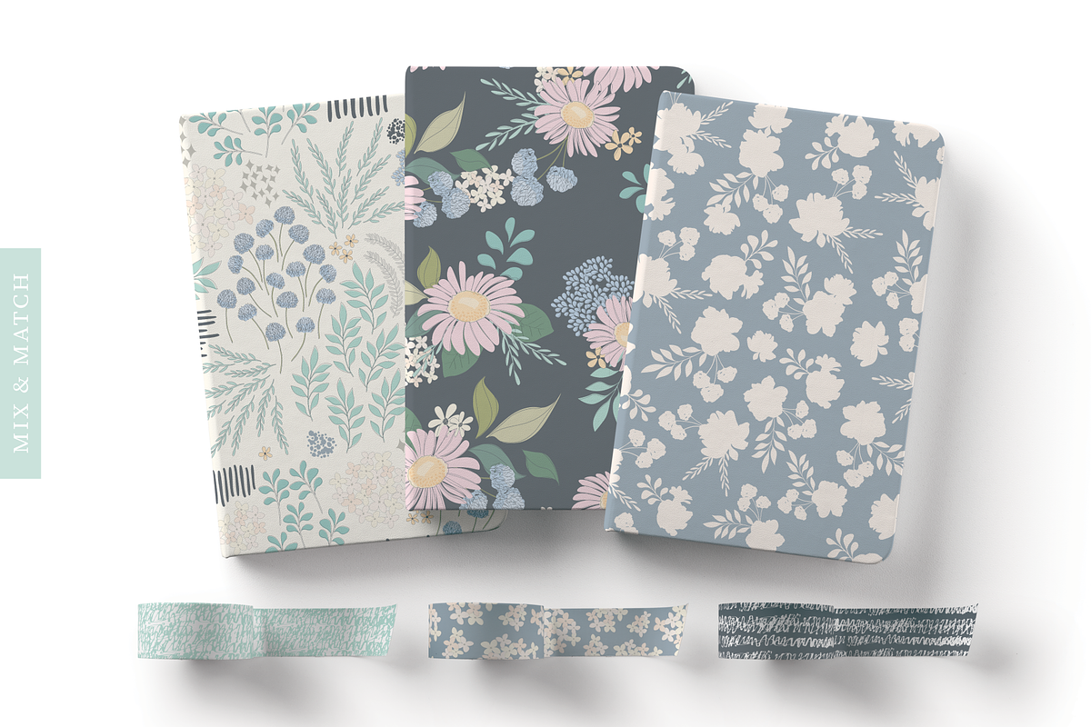 Floral & Pattern Design Set, a Pattern Graphic by Emily Spadoni (Photo 5 of 17)