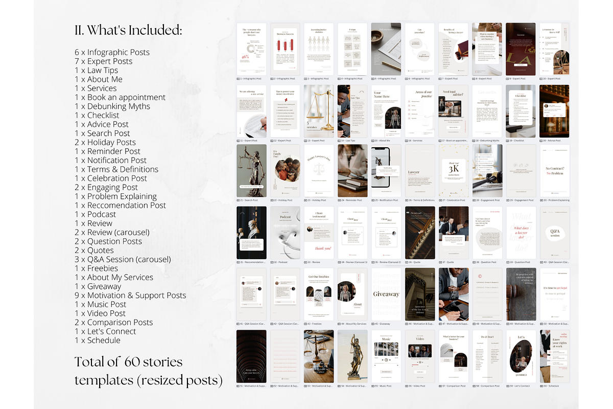 200 Lawyer Social Media BUNDLE, a Social Media Template by PatternLab. (Photo 4 of 10)