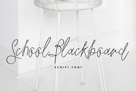 School Blackboard Font preview 6