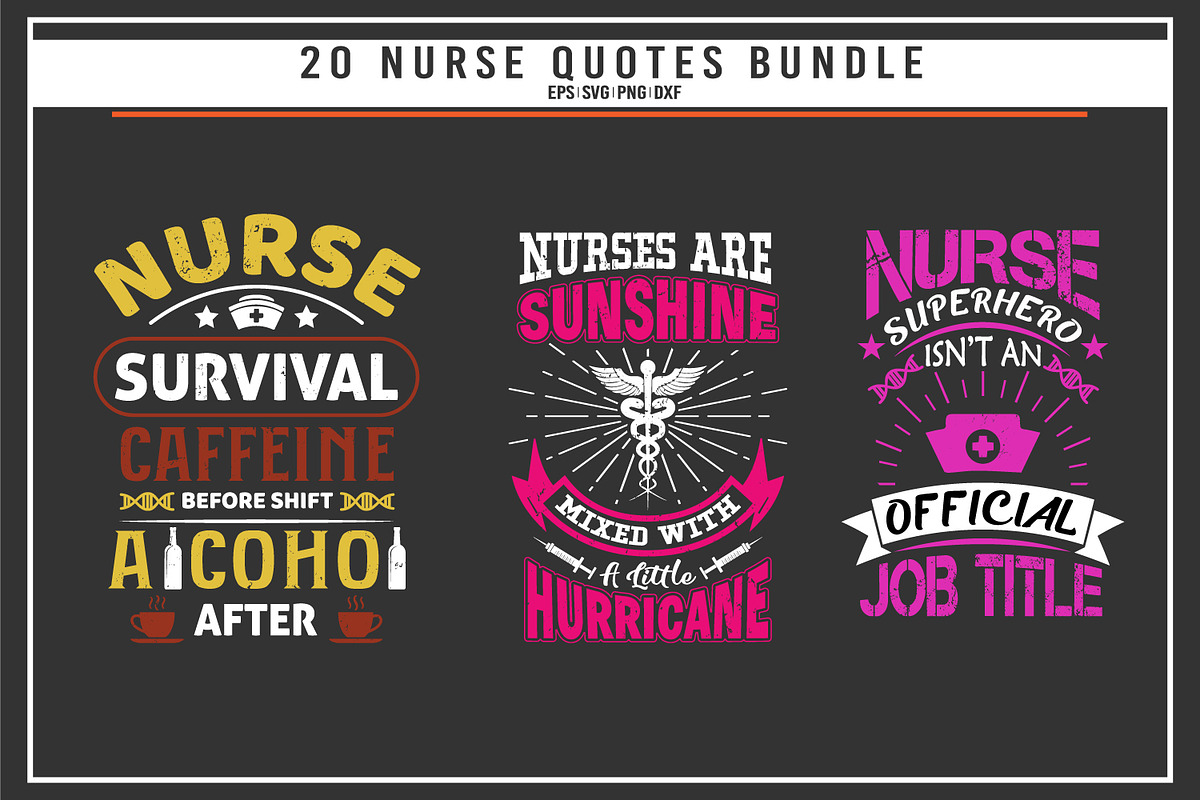 Nurse 20 quotes t shirt bundle, a Graphic by Uniquesvg99 (Photo 7 of 7)
