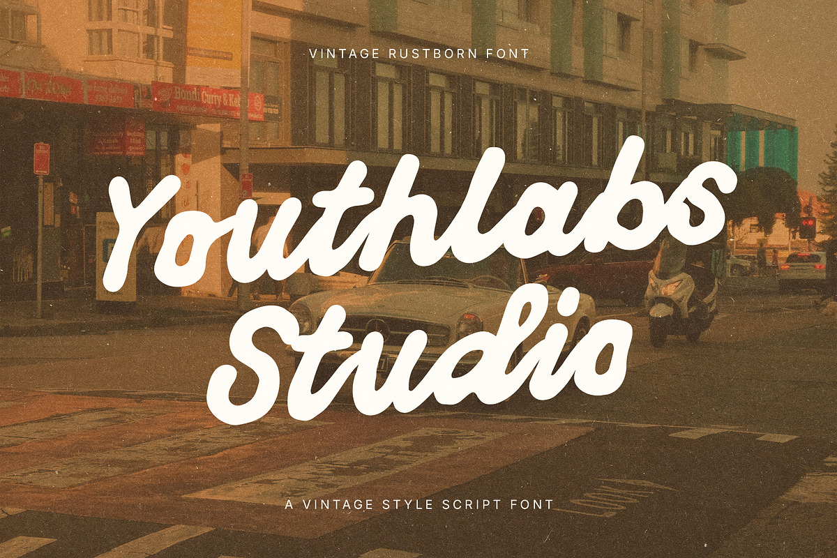 Vintage Rustborn – Retro Script Font, a Script Font by Youthlabs Studio (Photo 12 of 12)