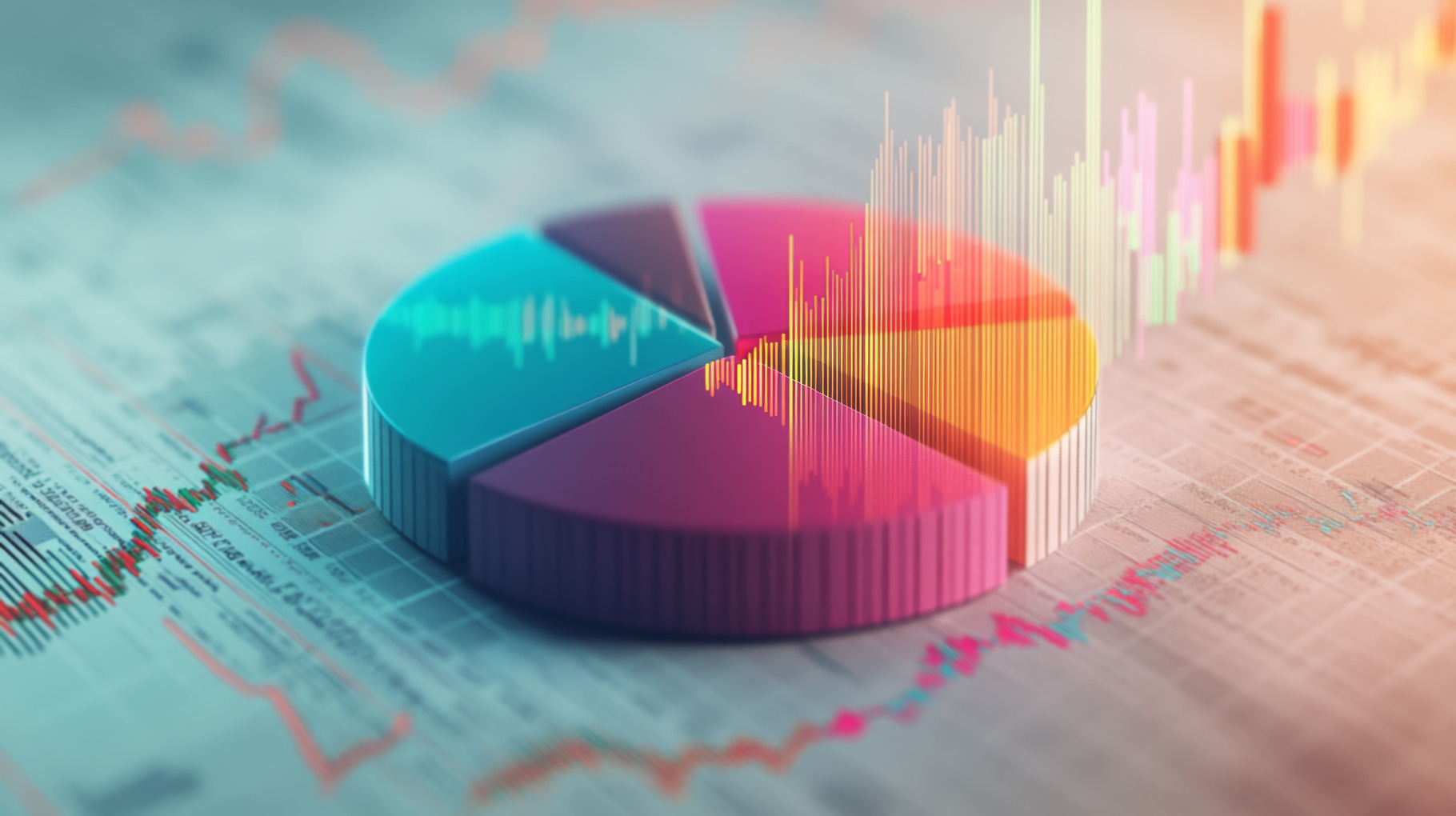 Pie Chart on Data Analytics Background, an Abstract Photo by Natalia ...