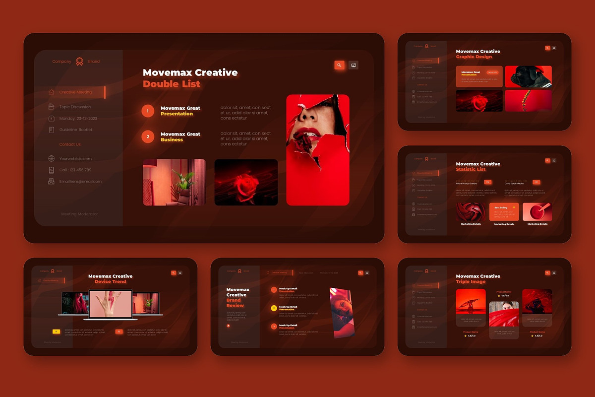 Movemax Creative Presentation, a Presentation Template by NecrolitSlide (Photo 5 of 9)
